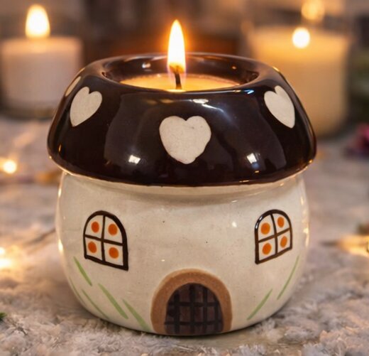 Ceramic Tea Light Candle Holder for Home Decoration