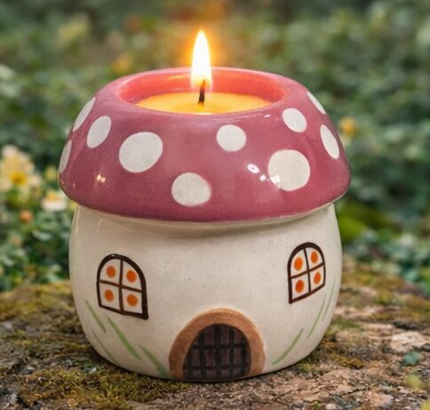 Ceramic Tea Light Candle Holder for Home Decoration