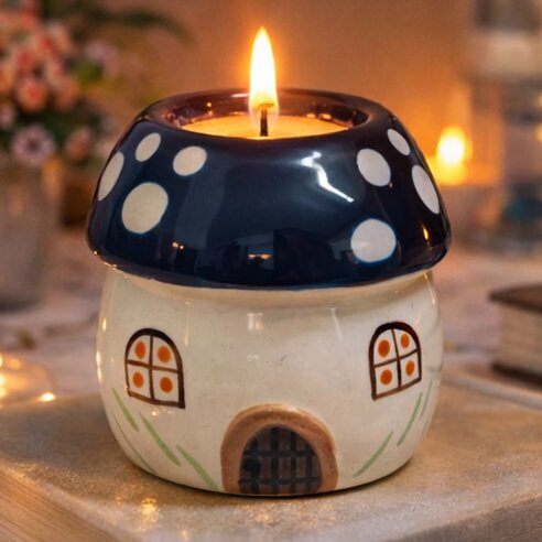 Ceramic Tea Light Candle Holder for Home Decoration